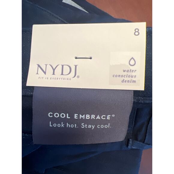 N.Y.D.J. Capri Double Snap Side Slit Jeans - Picture 5 of 5